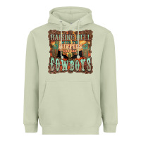 Raising Hell With The Hippies And The Cowboys Heavyweight Hoodie | Teevron