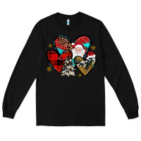 Black Christmas heart Long Sleeve Tee - JahusDesignShop