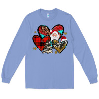 Colony Blue Christmas heart Long Sleeve Tee - JahusDesignShop