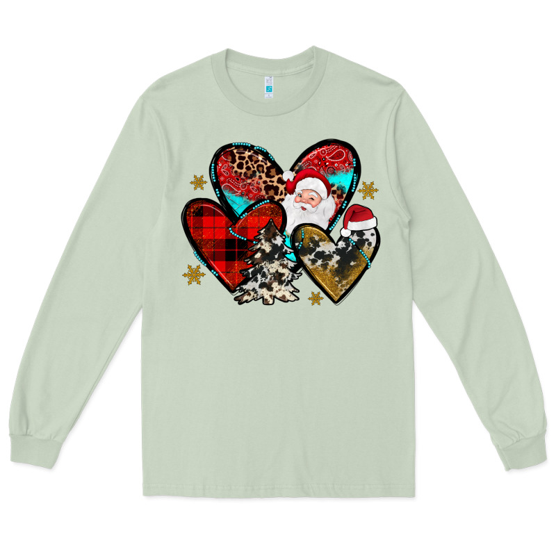 Christmas Heart Long Sleeve Tee by JahusDesignShop | Teevron
