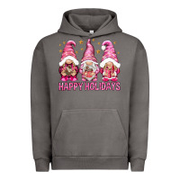 Pigment Tornado Happy holidays with gnomes Urban Hoodie - NancyCooperArtShop