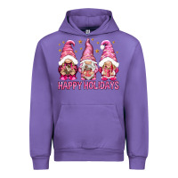 Tulip Happy holidays with gnomes Urban Hoodie - NancyCooperArtShop