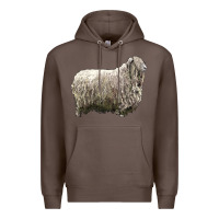 Coffee lincoln sheep Premium Hoodie - LillyAllenDesigns