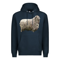Navy lincoln sheep Premium Hoodie - LillyAllenDesigns