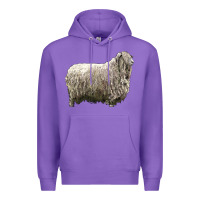 Purple lincoln sheep Premium Hoodie - LillyAllenDesigns