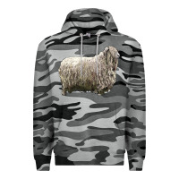 Slate Camo lincoln sheep Premium Hoodie - LillyAllenDesigns