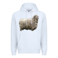 White lincoln sheep Premium Hoodie - LillyAllenDesigns