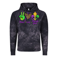Cloud Black peace love mardi gras Vintage Hoodie - JahusDesignShop