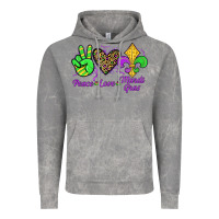 Cloud Rock peace love mardi gras Vintage Hoodie - JahusDesignShop