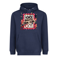 Navy smutty book club admit one good girls only Heavyweight Hoodie - MaliasSmallBusiness