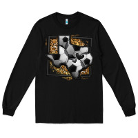 Black leopard soccer texas map Long Sleeve Tee - Jasminsmagicworld