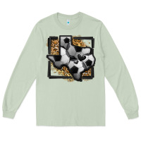 Matcha leopard soccer texas map Long Sleeve Tee - Jasminsmagicworld