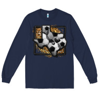 Navy leopard soccer texas map Long Sleeve Tee - Jasminsmagicworld