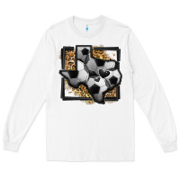 White leopard soccer texas map Long Sleeve Tee - Jasminsmagicworld
