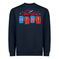 Navy American mini Heavyweight Sweatshirt - Neo Western