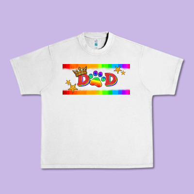Lgbtq Dad  Libbey Glass Urban Heavy Tee Designed By Hra Design Shop