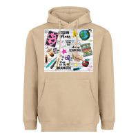Mushroom teacher always learning Heavyweight Hoodie - NancyCooperArtShop