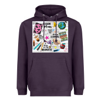 Plum teacher always learning Heavyweight Hoodie - NancyCooperArtShop