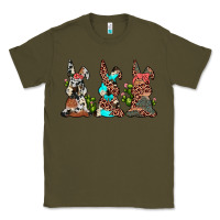 Army Green leopard cowhide turquoise cactus bunny's Classic Tee - JahusDesignShop