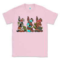 Bubblegum Pink leopard cowhide turquoise cactus bunny's Classic Tee - JahusDesignShop
