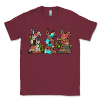 Burgundy leopard cowhide turquoise cactus bunny's Classic Tee - JahusDesignShop