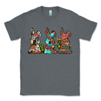 Charcoal Heather leopard cowhide turquoise cactus bunny's Classic Tee - JahusDesignShop