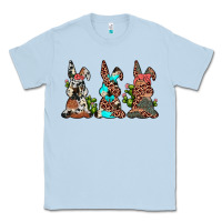 Dusty Blue leopard cowhide turquoise cactus bunny's Classic Tee - JahusDesignShop