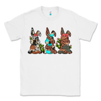 White leopard cowhide turquoise cactus bunny's Classic Tee - JahusDesignShop