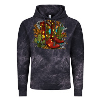 Cloud Black christmas cowboy boots Vintage Hoodie - RanaPortraitStore