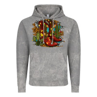 Cloud Rock christmas cowboy boots Vintage Hoodie - RanaPortraitStore