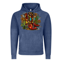 Vintage Denim christmas cowboy boots Vintage Hoodie - RanaPortraitStore