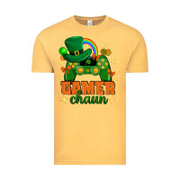 Vintage Mustard Gamer chaun st.patricks day Vintage Tee - Neo Western
