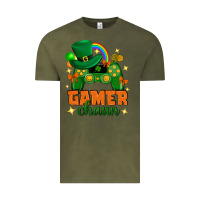 Vintage Olive Gamer chaun st.patricks day Vintage Tee - Neo Western