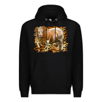 Black western simmental bull Premium Hoodie - LillyAllenDesigns