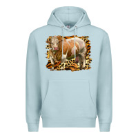 Blue Mist western simmental bull Premium Hoodie - LillyAllenDesigns