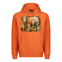 Carrot western simmental bull Premium Hoodie - LillyAllenDesigns