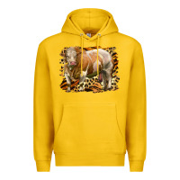 Lemon western simmental bull Premium Hoodie - LillyAllenDesigns