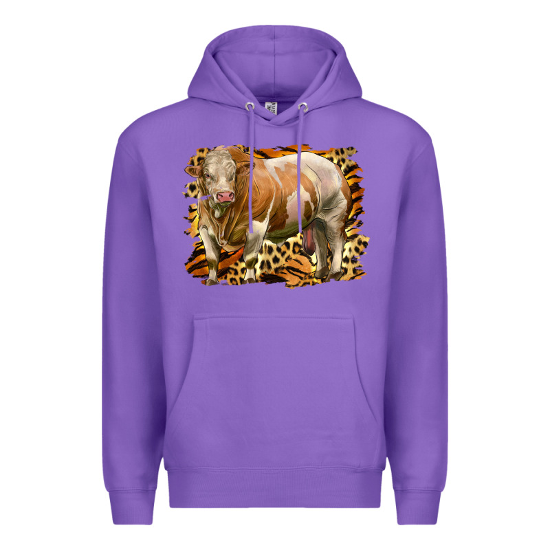 Western Simmental Bull Premium Hoodie by LillyAllenDesigns | Teevron