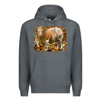 Rock western simmental bull Premium Hoodie - LillyAllenDesigns