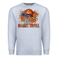 Heather Grey custom name basketball Premium Sweatshirt - MaliasSmallBusiness