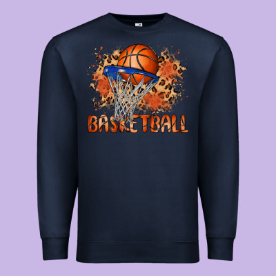 Custom Name Basketball Premium Sweatshirt Designed By Maliassmallbusiness