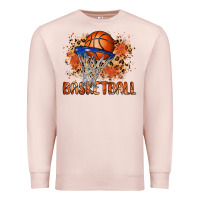 Pale Pink custom name basketball Premium Sweatshirt - MaliasSmallBusiness
