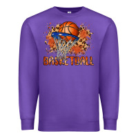 Purple custom name basketball Premium Sweatshirt - MaliasSmallBusiness