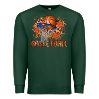 Sports Green custom name basketball Premium Sweatshirt - MaliasSmallBusiness
