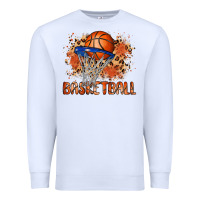 White custom name basketball Premium Sweatshirt - MaliasSmallBusiness