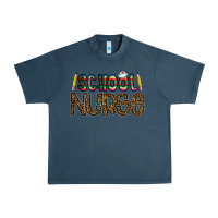 Midnight Navy school nurse Urban Heavy Tee - CowhideDigitalArt