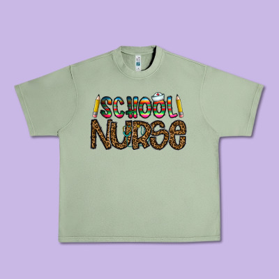School Nurse Urban Heavy Tee Designed By Cowhidedigitalart
