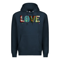 Navy love christmas gemstone Premium Hoodie - AdoDesignShop