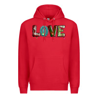 Red love christmas gemstone Premium Hoodie - AdoDesignShop