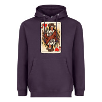 Plum queen of hearts cowgirl Heavyweight Hoodie - NancyCooperArtShop
